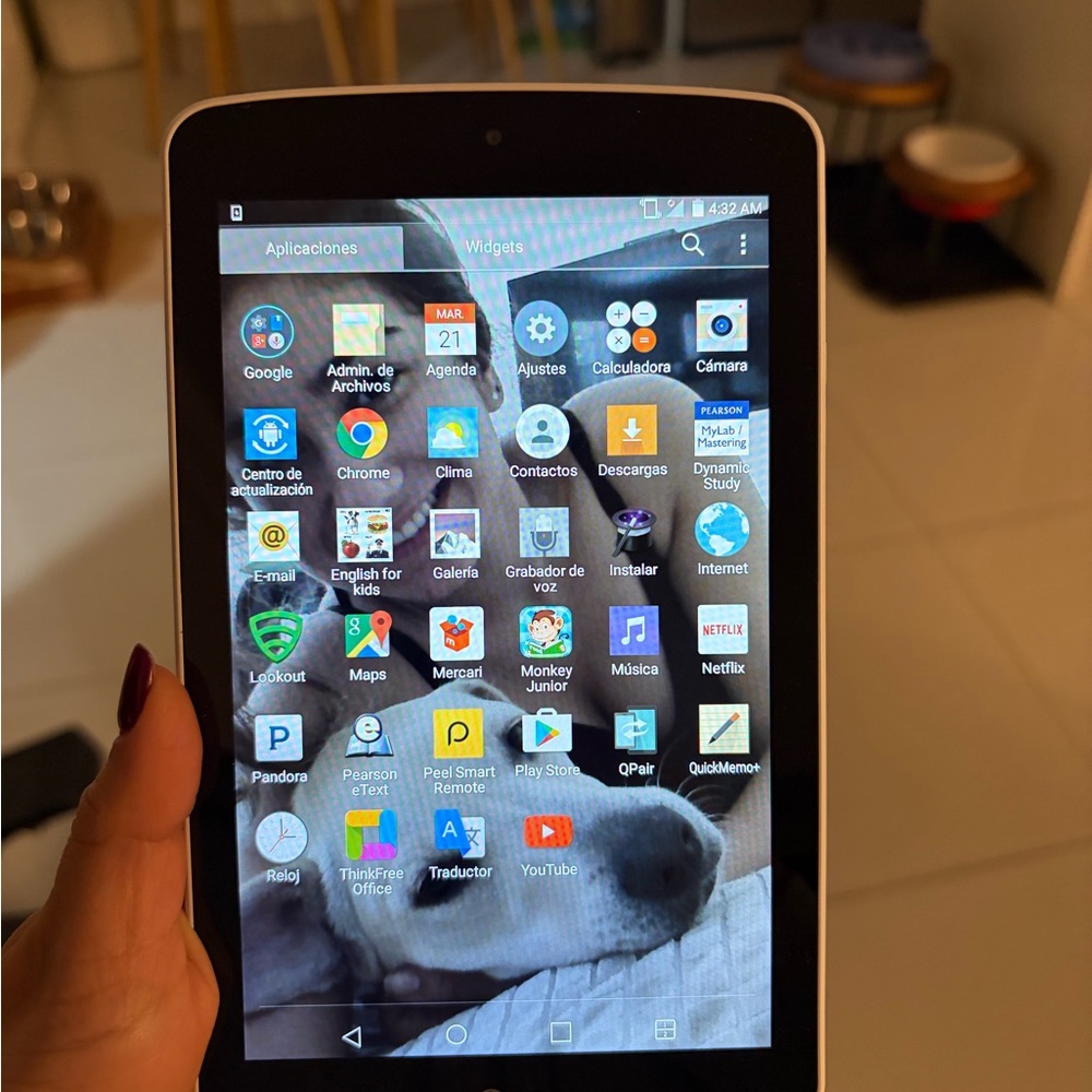 Black Tablet with Touchscreen Display